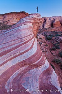 The Fire Wave, a uniquely striped sandstone formation in Valley of Fire State Park