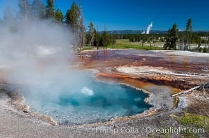 Firehole Spring along Firehole Lake Drive, Lower Geyser Basin, Yellowstone National Park, Wyoming