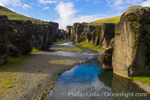 Fjarrgljfur cayon in Iceland, a Game of Thrones place