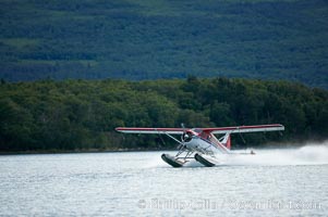 Floatplane landing on Brooks Lake.