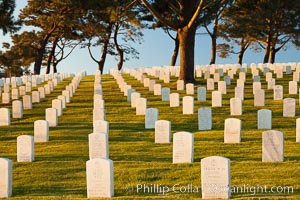Fort Rosecrans National Cemetery. San Diego, California, USA, natural history stock photograph, photo id 26590