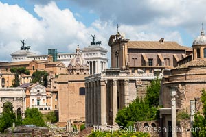 Forum viewed down the Via Sacra, Rome