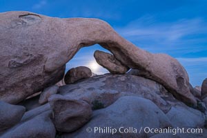 Full Moon Rising under Arch Rock, Joshua Tree National Park