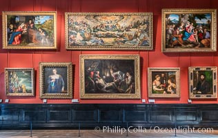 Gallery in the Musee du Louvre, Paris