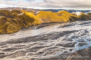 Glacial river, highlands of Southern Iceland