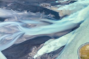 Glacial river, highlands of Southern Iceland