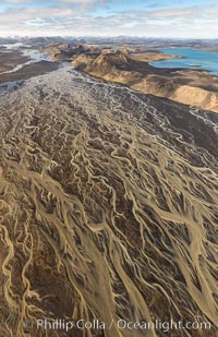 Glacial river, highlands of Southern Iceland