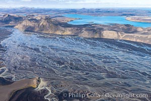 Glacial river, highlands of Southern Iceland