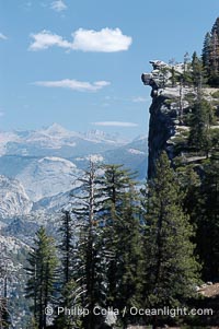 Glacier Point cliffs viewed from Four Mile Trail, Yosemite National Park, California