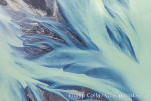 Glacier Runoff and Braided River, Southwestern Iceland