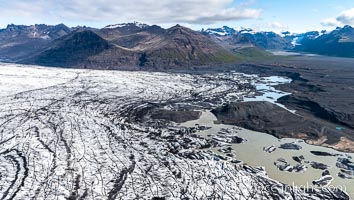 Glacier, Skaftafell / Vatnajokull National Park, Southern Iceland