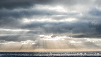 God Beams at Sunset, Guadalupe Island