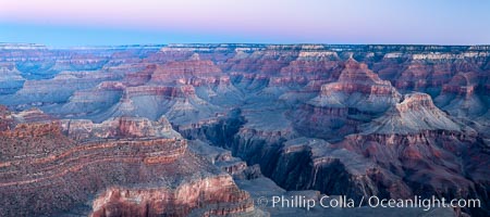 Grand Canyon at sunrise viewed from Yavapai Point on the south rim of Grand Canyon National Park