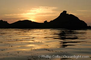 Sunrise over China Hat Point, southeast tip of San Clemente Island