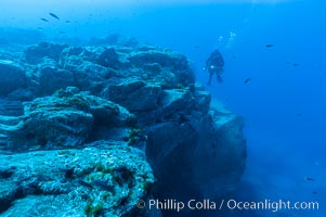 Granite structures form the underwater reef at Abalone Point, Guadalupe Island (Isla Guadalupe)