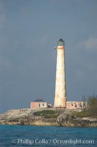 Abandoned lighthouse on Great Isaac Island