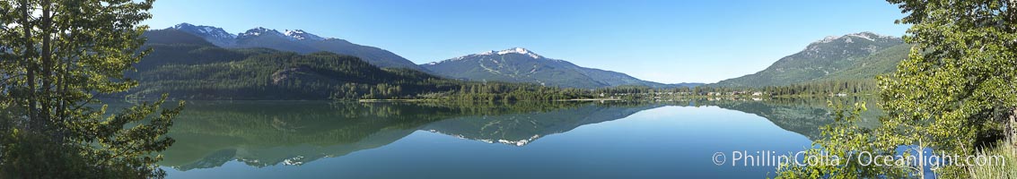 Green Lake panorama, Whistler, British Columbia, Canada