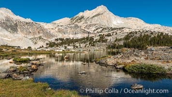 Greenstone Lake and North Peak, Hoover Wilderness, 20 Lakes Basin