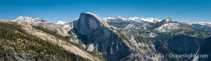 Half Dome and Yosemite High Country from Sierra Point, Yosemite National Park, California