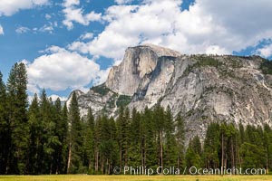 Half Dome in Spring, Yosemite National Park. California, USA, natural history stock photograph, photo id 36374