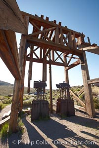 Head frame and machinery, Bodie State Historical Park, California