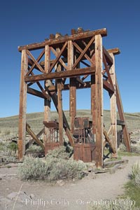 Head frame and machinery, Bodie State Historical Park, California