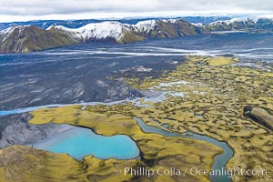 Highlands of Southern Iceland, Aerial View