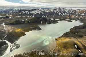 Highlands of Southern Iceland, Aerial View