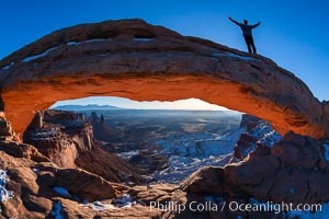 Atop Mesa Arch, Canyonlands National Park, Utah