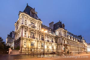 Hotel de Ville.  The Hotel de Ville in Paris, France, is the building housing the City of Paris's administration. Standing on the place de l'Hotel de Ville (formerly the place de Greve) in the city's IVe arrondissement, it has been the location of the municipality of Paris since 1357.