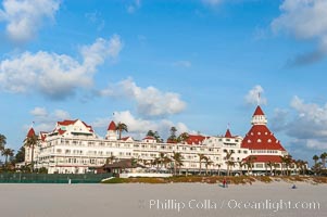 The Hotel del Coronado sits on the beach on the western edge of Coronado Island in San Diego.  It is widely considered to be one of Americas most beautiful and classic hotels.  Built in 1888, it was designated a National Historic Landmark in 1977