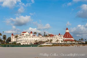 The Hotel del Coronado sits on the beach on the western edge of Coronado Island in San Diego.  It is widely considered to be one of Americas most beautiful and classic hotels.  Built in 1888, it was designated a National Historic Landmark in 1977