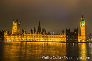 House of Parliment at Night, Houses of Parliment, London, United Kingdom