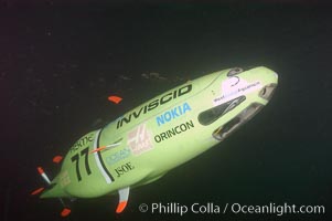 A human-powered submarine, designed, built and operated by University of California San Diego engineering students, Offshore Model Basin, Escondido