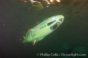 A human-powered submarine, designed, built and operated by University of California San Diego engineering students, Offshore Model Basin, Escondido