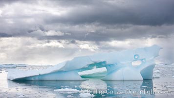 Iceberg, clouds and water, Neko Harbor, Antarctica