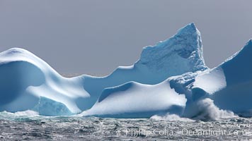 Iceberg detail, at sea among the South Orkney Islands, Coronation Island, Southern Ocean