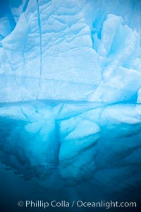 Iceberg above water and some of the underwater portion seen as well, Brown Bluff