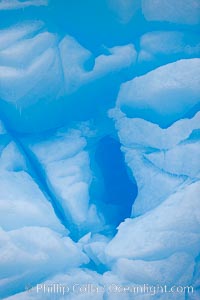 Iceberg detail.  Cracks and melt patterns.  Blue ice, Brown Bluff