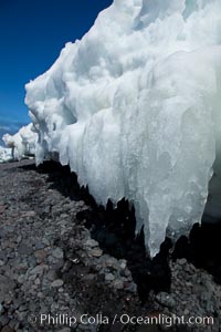 Melting ice along the shore of Paulet Island