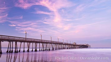 Imperial Beach pier at sunrise,
