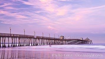 Imperial Beach pier at sunrise,