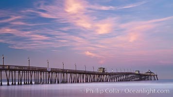 Imperial Beach pier at sunrise,