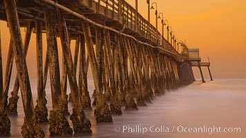 Imperial Beach pier at sunrise,