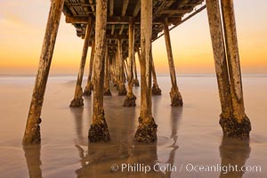 Imperial Beach pier at sunrise,