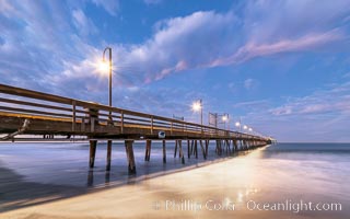 Imperial Beach Pier at Sunrise. California, USA, natural history stock photograph, photo id 37703