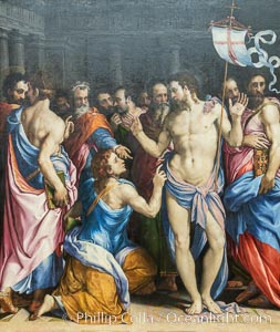 The Incredulity of Saint Thomas, Salviati, Musee du Louvre, Paris, France