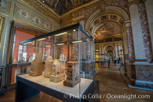 Inside the Louvre Museum, Paris, Musee du Louvre