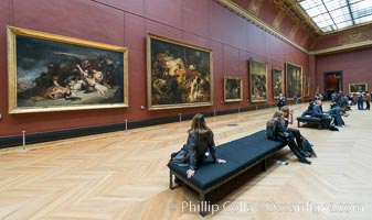 Gallery of Italian Painting, Musee du Louvre, Paris, France., natural history stock photograph, photo id 28108