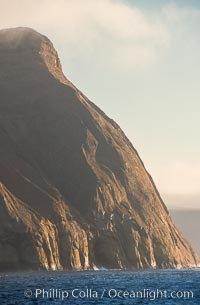 East face of Isla Adentro at Guadalupe Island, daybreak, Guadalupe Island (Isla Guadalupe)